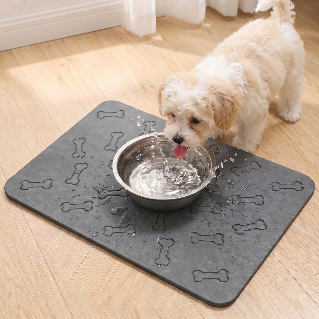 Small Anti-Splash Stone Feeding Mat (2 Pack)
