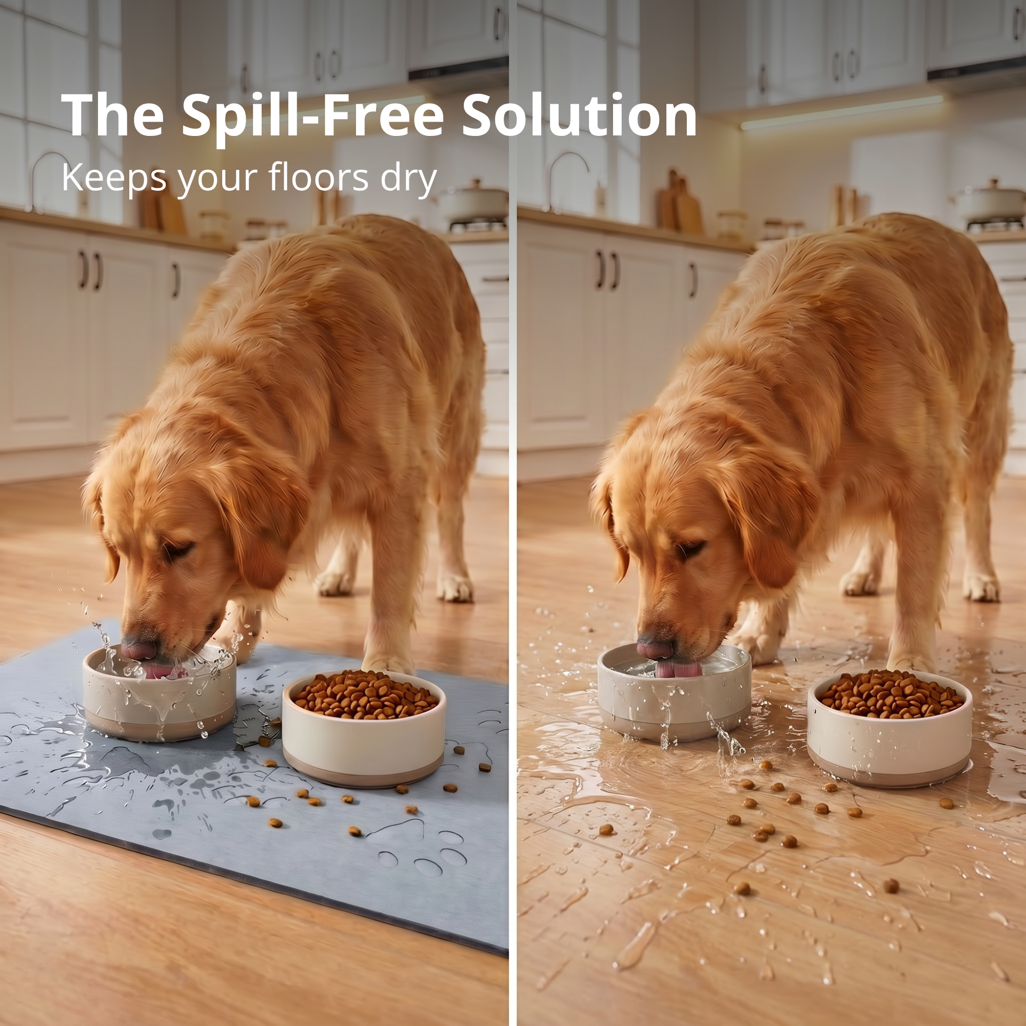 Large Anti-Splash Stone Feeding Mat