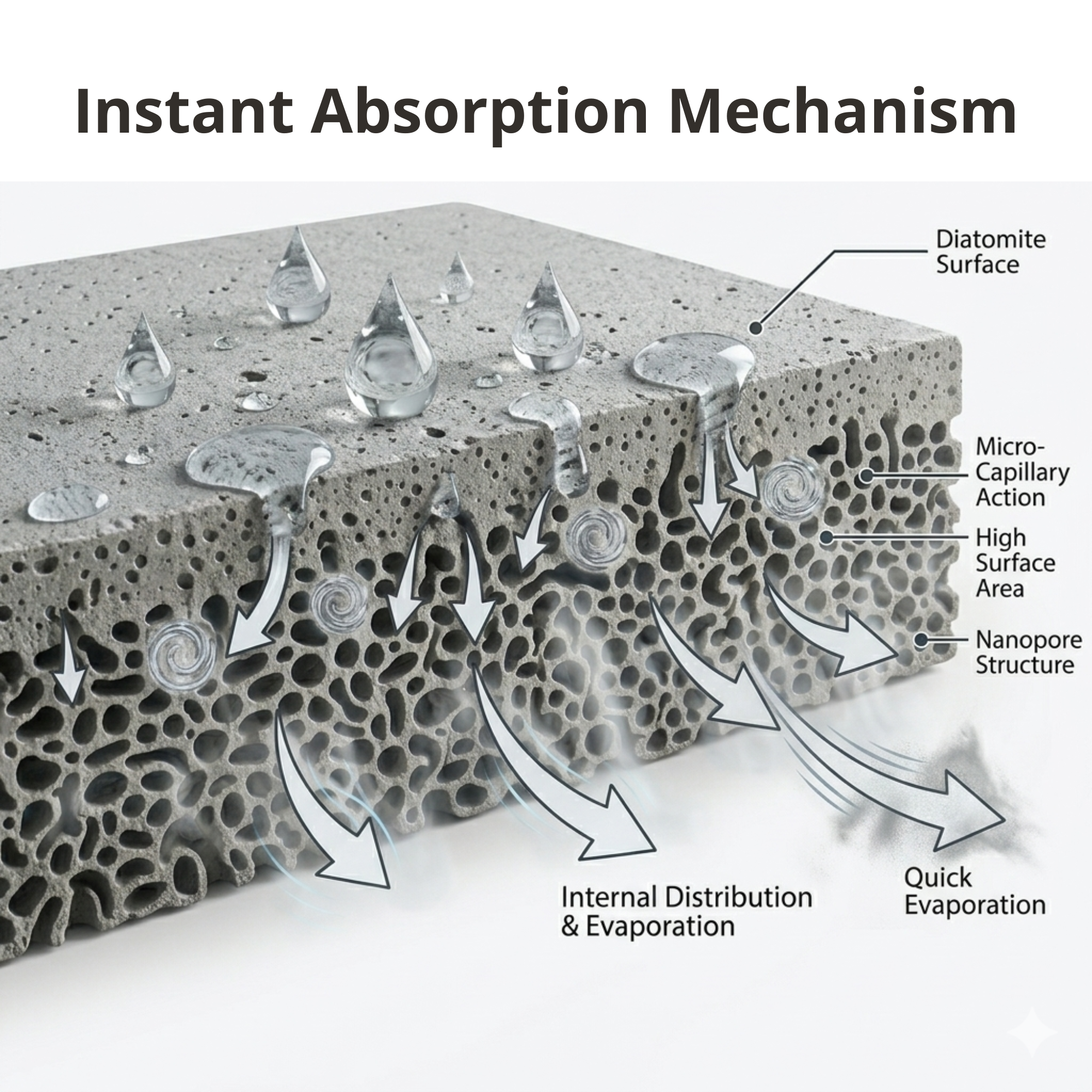 Faucet Stone Mat Round