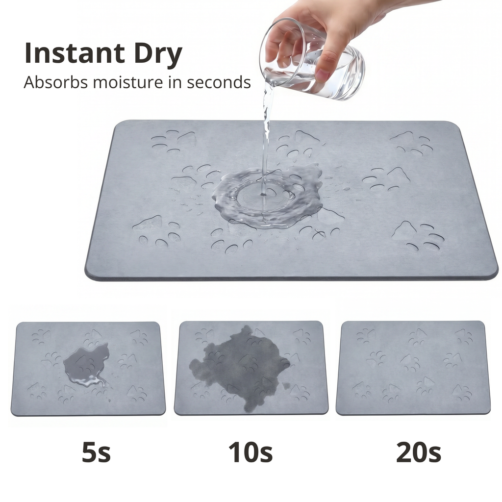 Large Anti-Splash Stone Feeding Mat