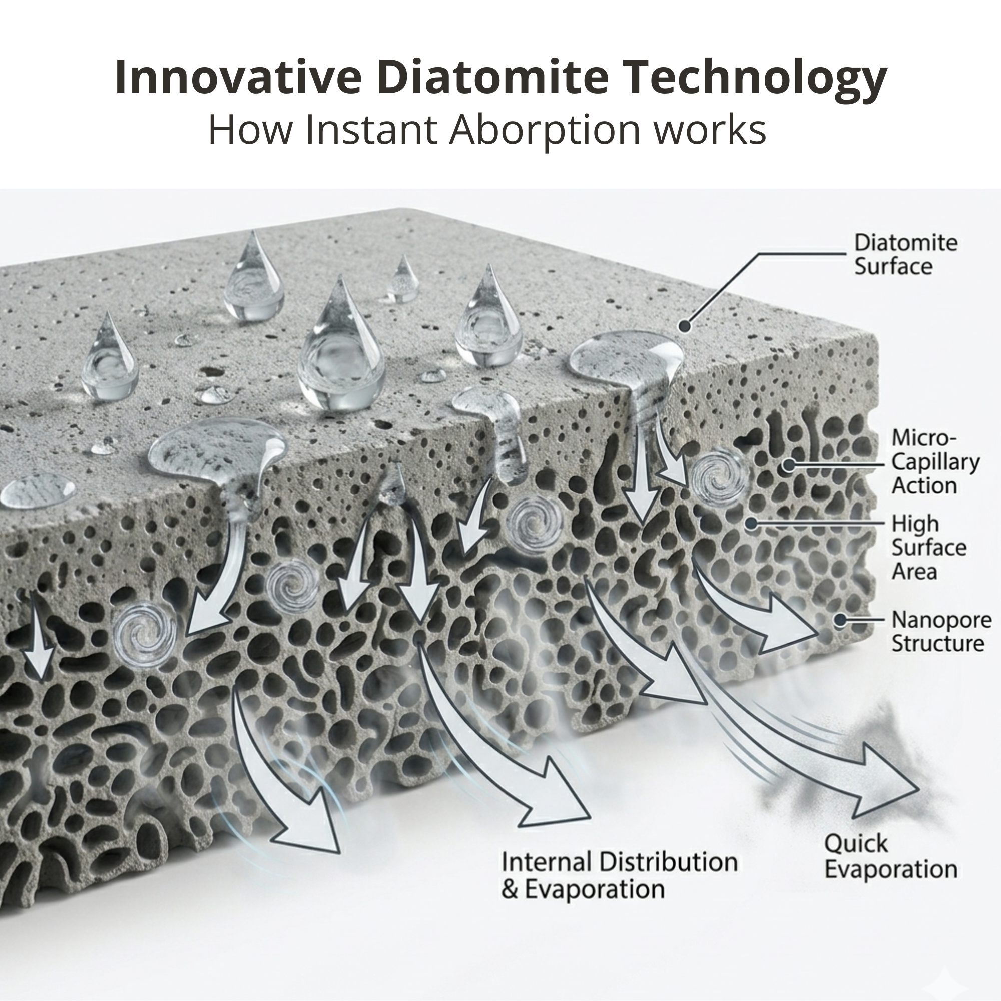 Small Anti-Splash Stone Feeding Mat (2 Pack)