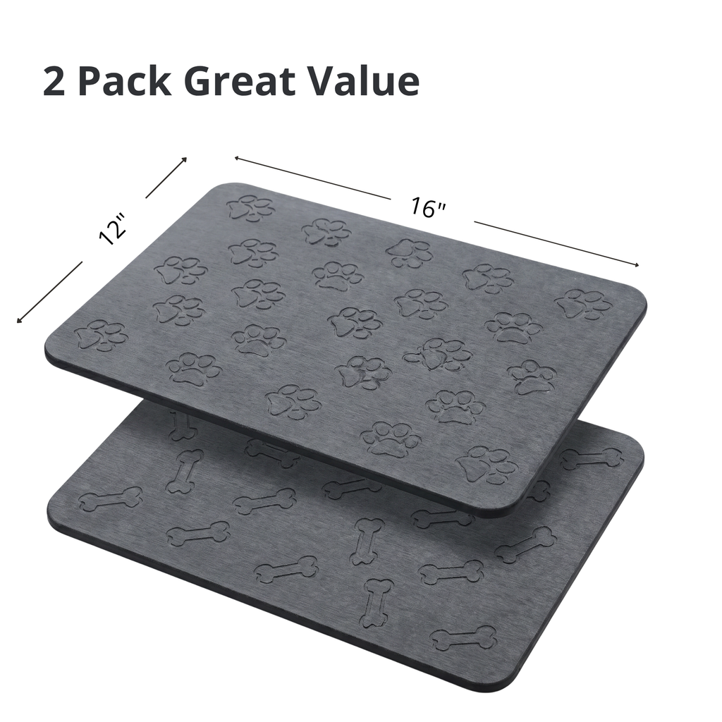 Small Anti-Splash Stone Feeding Mat (2 Pack)