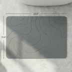 Diatomite Earth Bath Mat Wavy