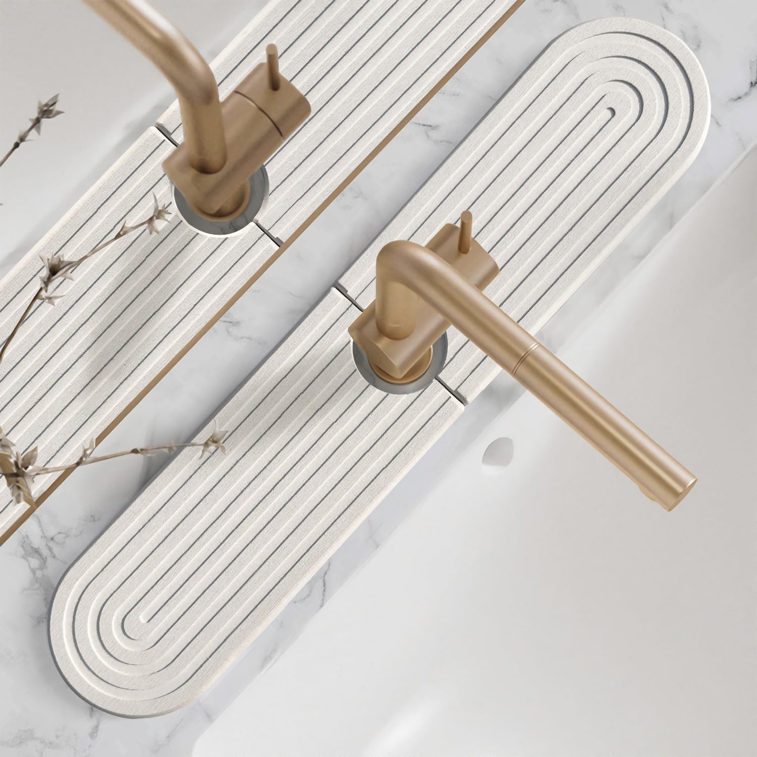 Faucet Stone Mat Round